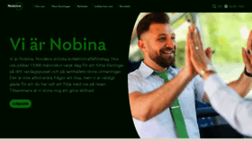 What Nobina.se website looked like in 2023 (This year)