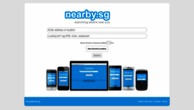 What Nearby.sg website looked like in 2023 (This year)