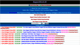 What Nagpurimirchi.in website looked like in 2023 (This year)
