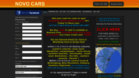 What Novocars.com.au website looked like in 2023 (This year)