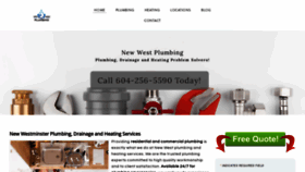 What Newwestplumbing.ca website looked like in 2023 (This year)