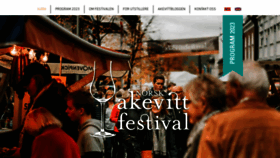 What Norskakevittfestival.no website looked like in 2023 (This year)