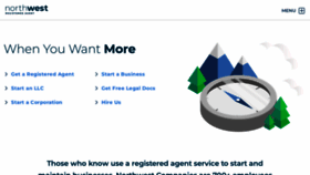 What Northwestregisteredagent.com website looked like in 2023 (This year)