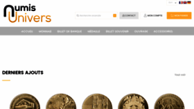 What Numisunivers.com website looked like in 2023 (This year)