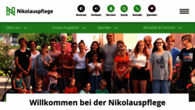 What Nikolauspflege.de website looked like in 2023 (This year)
