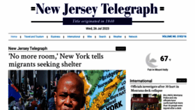 What Newjerseytelegraph.com website looked like in 2023 (This year)