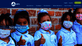 What Nph-nicaragua.org website looked like in 2023 (This year)