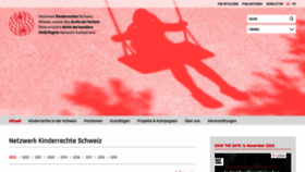 What Netzwerk-kinderrechte.ch website looked like in 2023 (2 years ago)