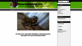 What Naturtabakblatt.com website looked like in 2023 (This year)