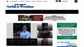 What Norfolkwrenthamnews.com website looked like in 2023 (This year)