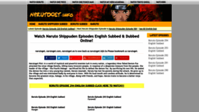 What Narutoget.info website looked like in 2023 (This year)