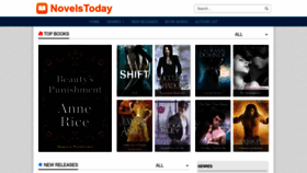 What Novelstoday.com website looked like in 2023 (This year)