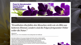 What Naturheilpraxis-hanisch.de website looked like in 2023 (This year)