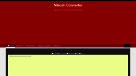 What Nikoshconverter.com website looked like in 2023 (This year)