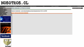 What Nosotros.cl website looked like in 2023 (This year)