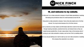 What Nickfinch.co.uk website looked like in 2023 (This year)