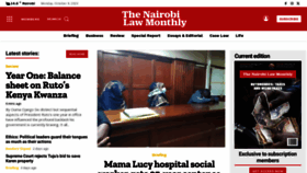 What Nairobilawmonthly.com website looked like in 2023 (This year)