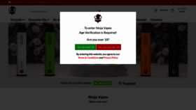 What Ninja-vapes.co.uk website looked like in 2023 (This year)