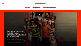 What Nickelodeon.com.br website looked like in 2023 (This year)