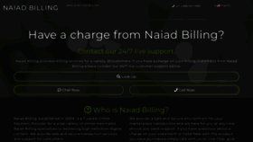 What Naiadbilling.com website looked like in 2023 (This year)