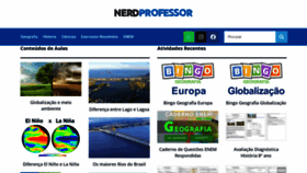 What Nerdprofessor.com.br website looked like in 2023 (This year)