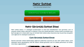 What Nehirsohbet.com website looked like in 2023 (This year)