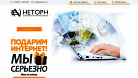 What Netorn.ru website looked like in 2023 (This year)