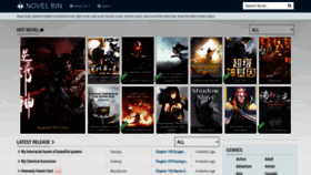 What Novelbin.me website looked like in 2023 (1 year ago)