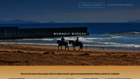 What Nomadicborder.com website looked like in 2023 (This year)