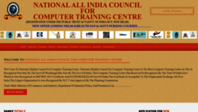What Naicctc.in website looked like in 2023 (This year)