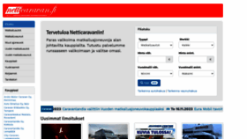 What Netticaravan.fi website looked like in 2023 (This year)