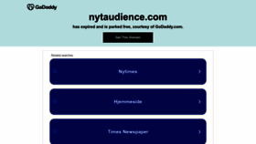 What Nytaudience.com website looked like in 2023 (This year)