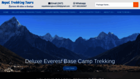 What Nepaltrekkingtours.com website looked like in 2023 (This year)