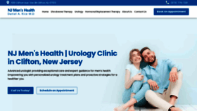 What Njmenshealth.org website looked like in 2023 (This year)