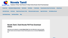 What Novelstamil.com website looked like in 2023 (This year)