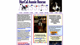 What Norcalaussierescue.com website looked like in 2023 (This year)