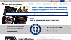 What Nationalresourcedirectory.gov website looked like in 2023 (This year)