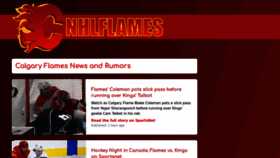 What Nhlflames.com website looked like in 2023 (This year)