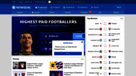 What Nowgoal.vip website looked like in 2023 (2 years ago)