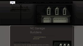 What Ncgaragebuilders.com website looks like in 2024 