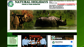 What Naturalholidays.in website looks like in 2024 