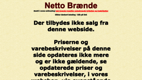What Nettobraende.dk website looks like in 2024 