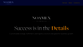 What Noamex.com website looks like in 2024 