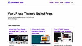 What Nullwpthemes.com website looks like in 2024 