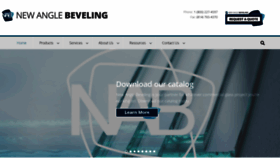 What Newanglebeveling.com website looks like in 2024 