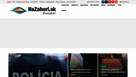 What Nazahori.sk website looks like in 2024 