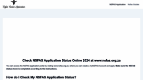 What Nsfas-online-application.co.za website looks like in 2024 