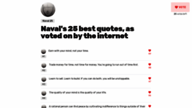 What Naval25.com website looks like in 2024 