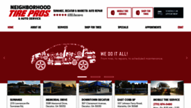 What Neighborhoodtirepros.net website looks like in 2024 