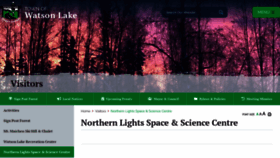 What Northernlightscentre.ca website looks like in 2024 